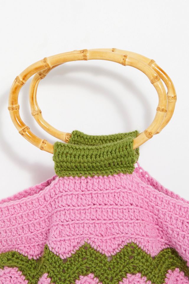 1960s Sisal Crochet Handbag