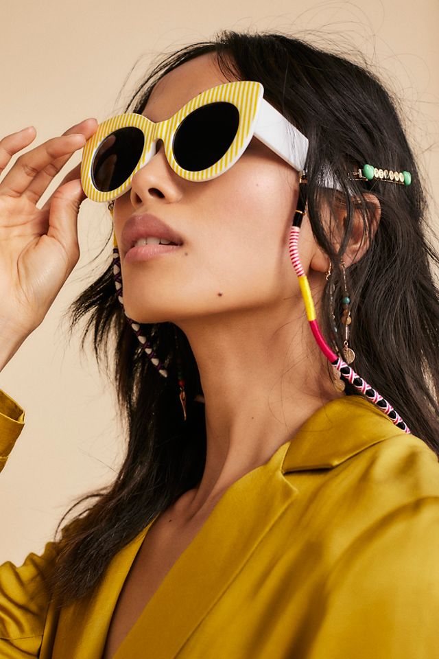 Palm Springs Striped Sunglasses