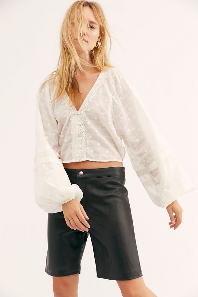 Hailey Leather Bike Shorts #1