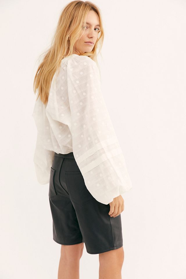 Hailey Leather Bike Shorts #2