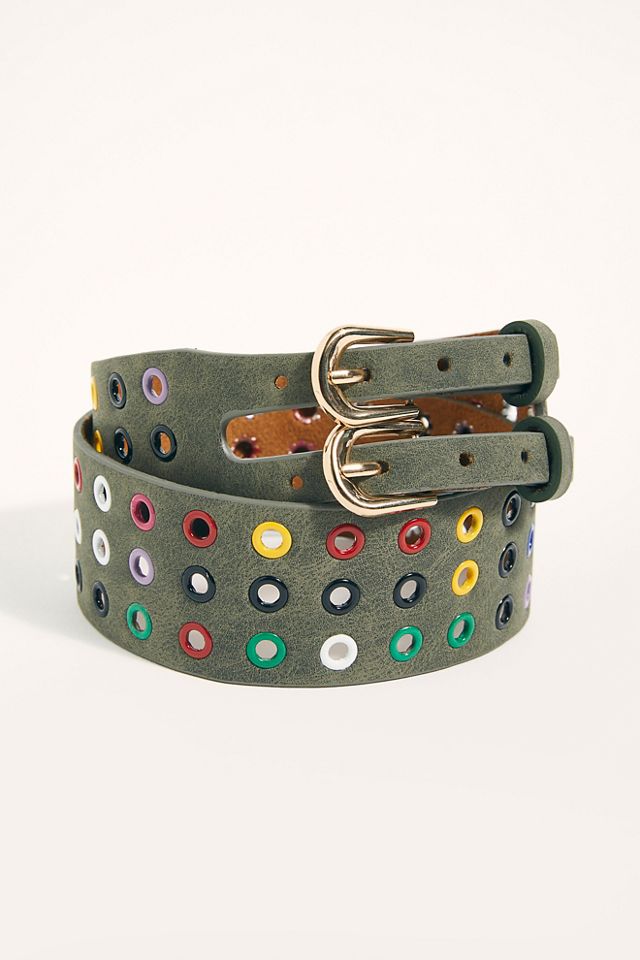 Love Binetti Rainbow Grommet Belt #1