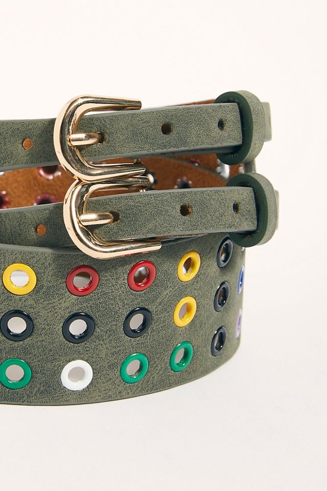 Love Binetti Rainbow Grommet Belt #2