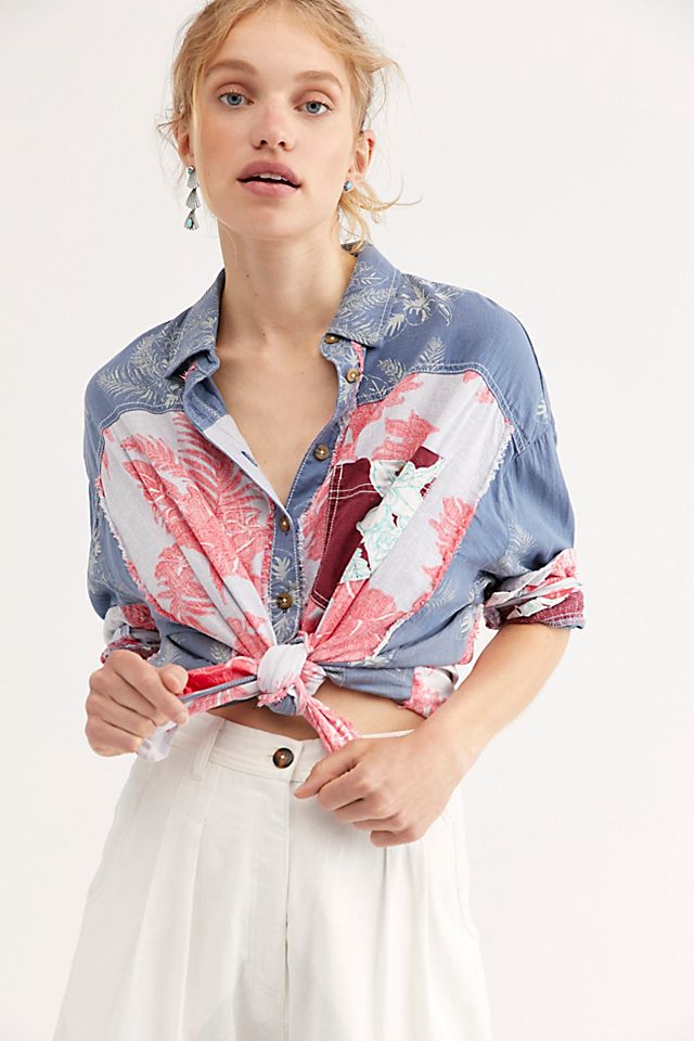We The Free Chasing Waves Buttondown | Free People