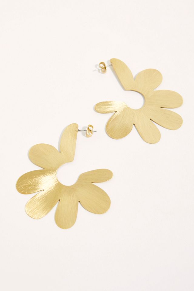 Daisy Garden Hoop Earrings #2