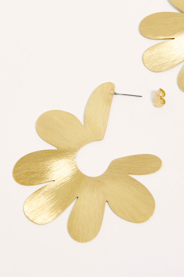 Daisy Garden Hoop Earrings #3