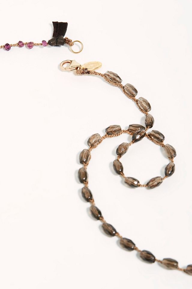 14k Smokey Quartz Wrap Bracelet #2