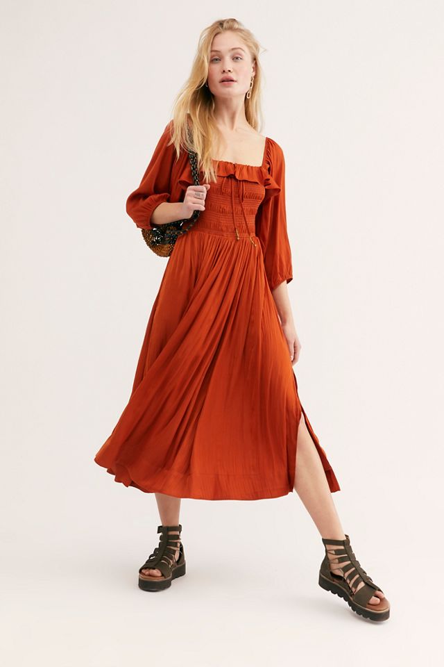 Oasis midi dress free people sale