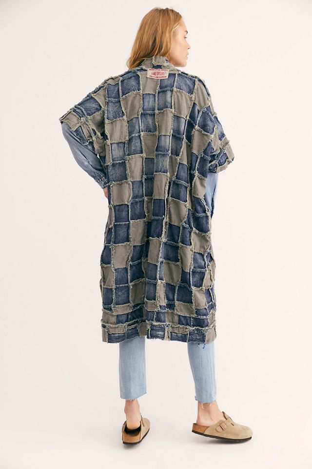 Magnolia Pearl Patch Denim Dashi Kimono #1