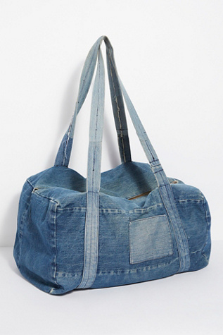 denim duffle bag