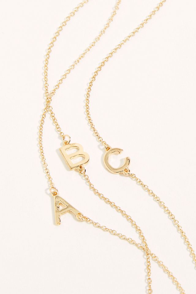 Jonesy Wood Initial Anklet #1