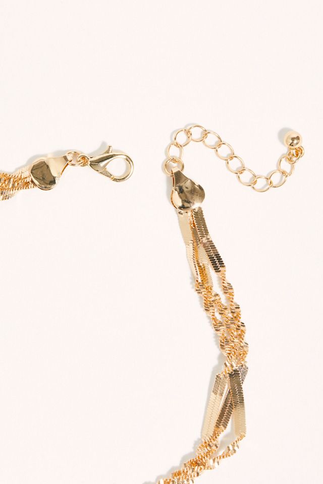 Triple Chain Anklet #4