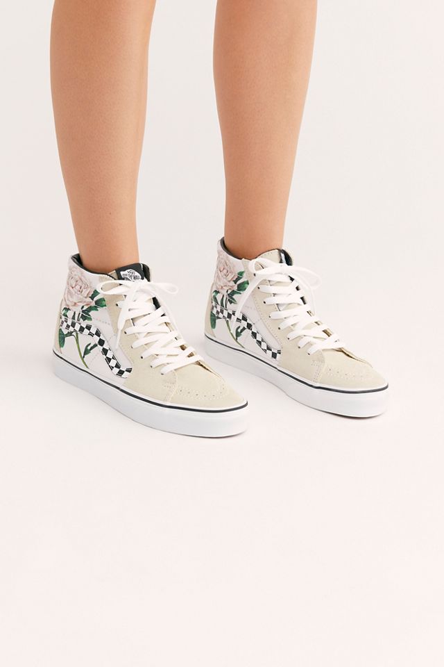 Sk8 Hi Checkered Floral Sneakers Free People