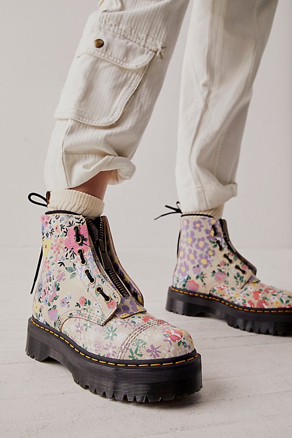 Dr. Martens' Dr. Martens Sinclair Zip Front Boots In Floral Mashup