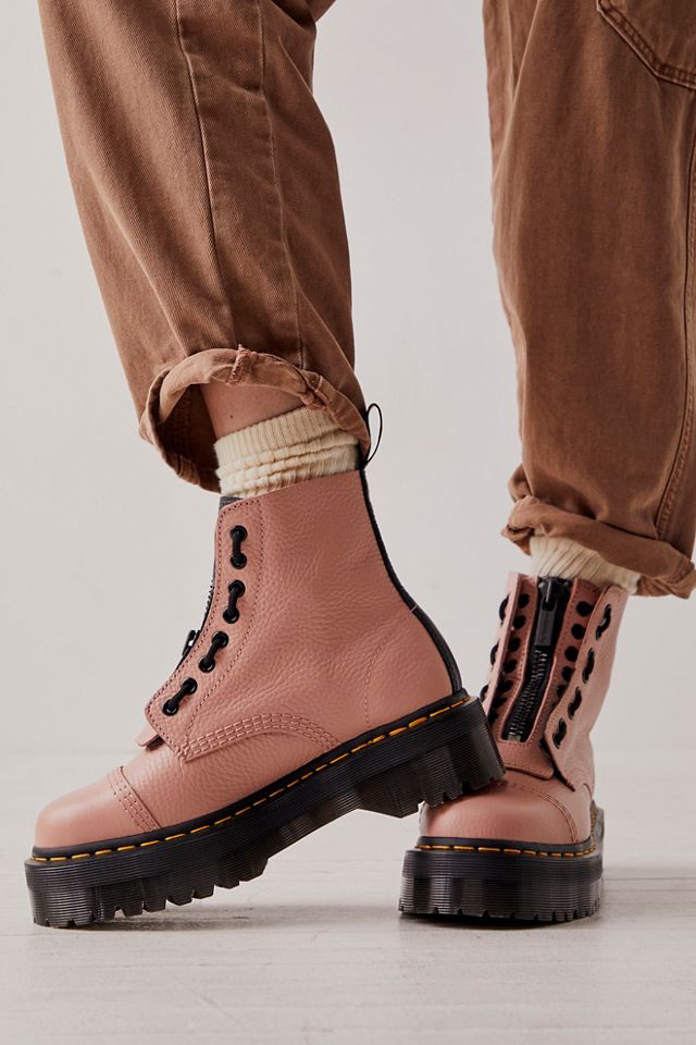 Doc martens deals beige boots