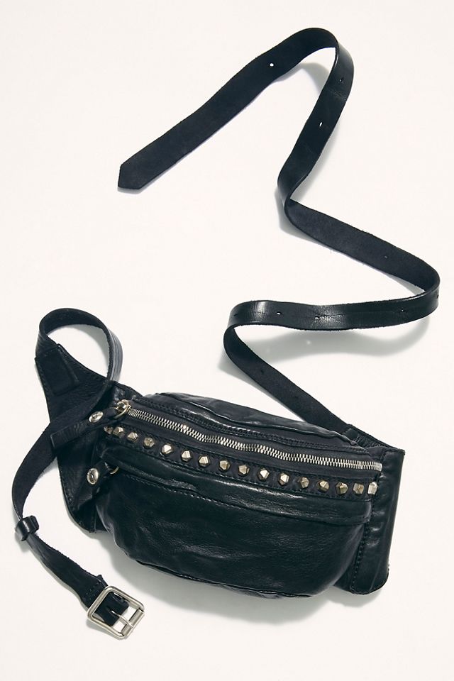 Marbella Studded Leather Belt Bag #1