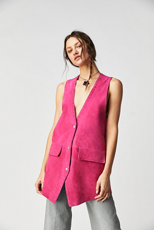 We The Free Low Rider Suede Waistcoat