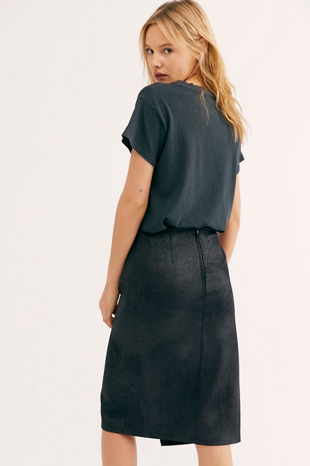 Whitney Vegan Pencil Skirt #1