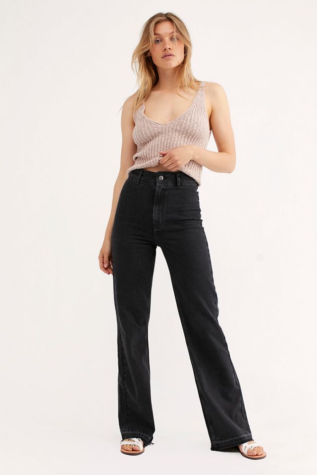 Baggy Rigid Flare Jeans