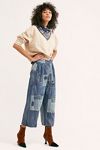 Jeans Magnolia Pearl Kaiis Patchwork Délavé Crop - Taille Unique (OS) - Occasion Parfait état