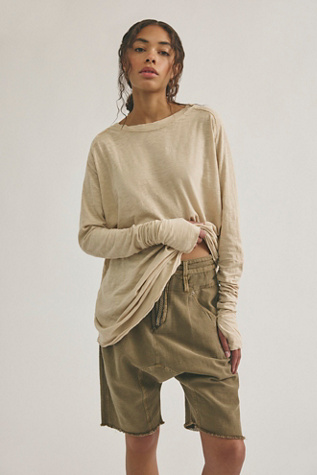 We The Free Arden Tee at Free People in Morning Oat, Size: Medium