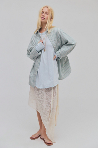 We The Free Arden Tee at Free People in Crisp Morning, Size: Medium