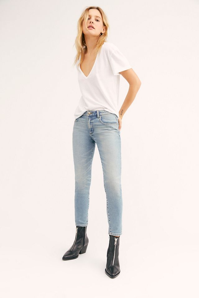 Lee Mid-Rise Skinny Jeans | Free People