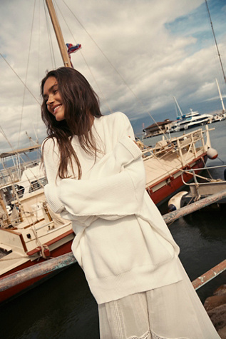 Easy Street Tunic by Free People in White, Size: S