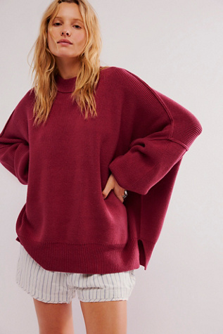 Easy Street Tunic at Free People in Rhumba Red, Size: Small