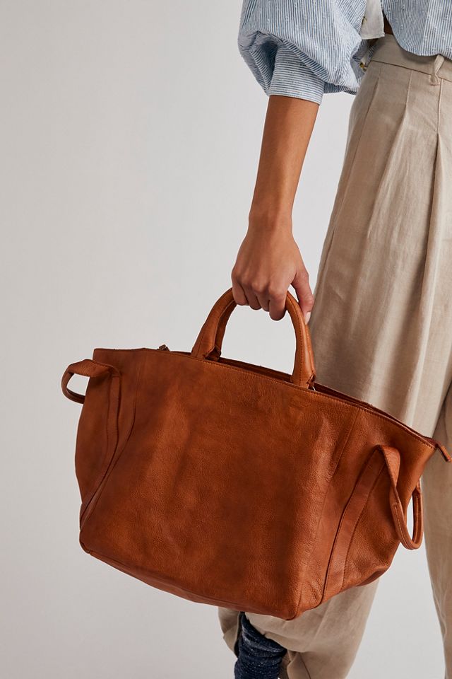 Free people 2025 leather tote