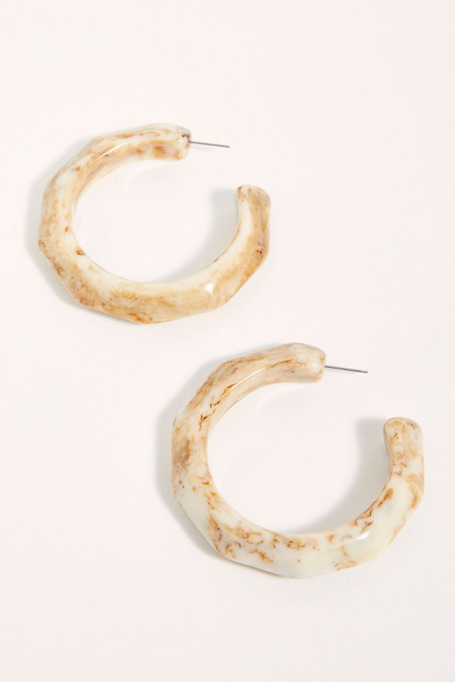 Sahara Resin Hoop Earrings #2