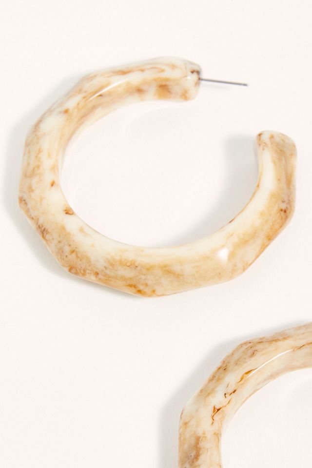 Sahara Resin Hoop Earrings #3