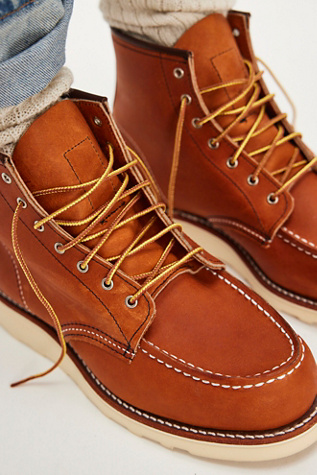 Red Wing 6" Classic Moccasin Boot at Free People in Brown, Size: US 6.5