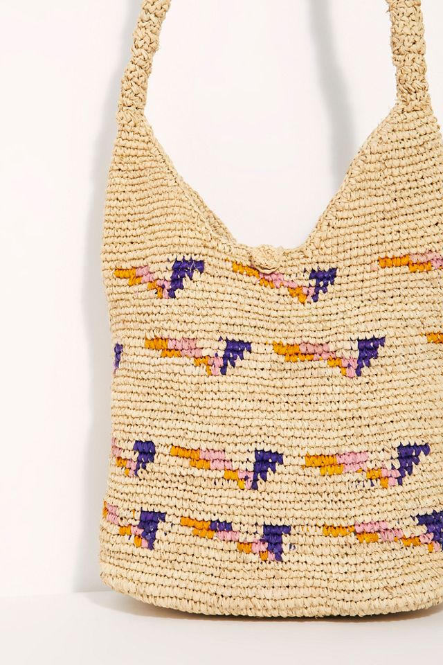 Raffia Mini Hobo Tote #2