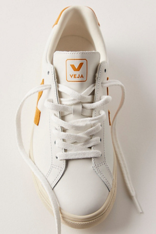 Veja Esplar Trainers Shoe At Free People In Extra White/Safran, Size: EU 39