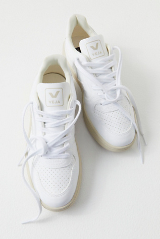 Veja V-10 Trainer Shoe at Free People in Full White/Natural, Size: EU 39