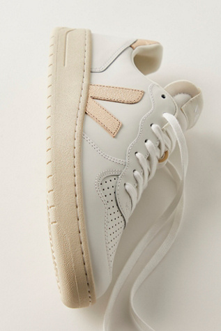 Veja V-10 Trainer Shoe At Free People In Extra White/Platine, Size: EU 37