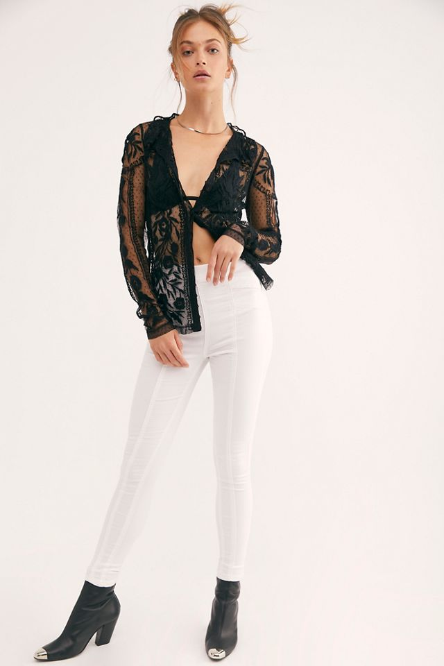 Free people high waisted best sale skinny jeans