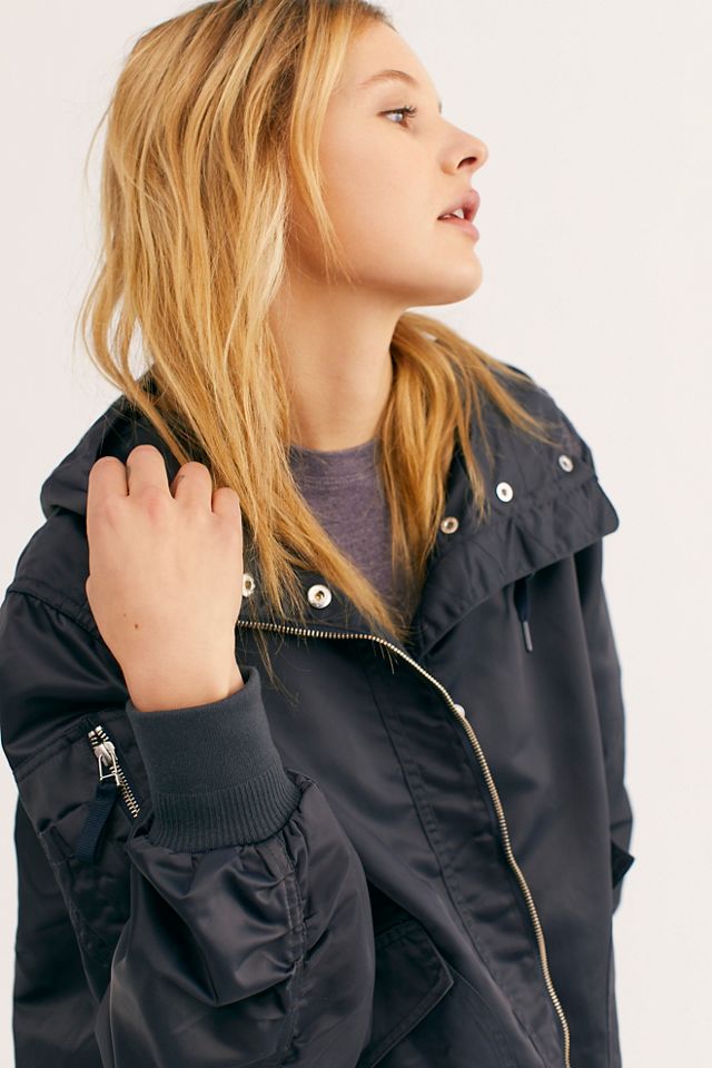 Insulated Drawstring Bomber Jacket #2