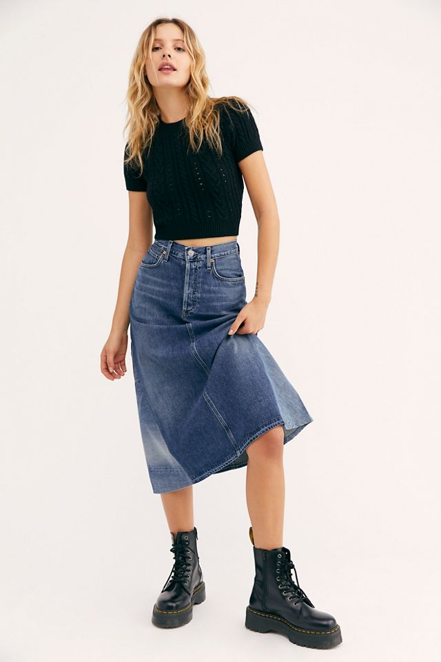 Mandi Patched Skirt | Free People UK