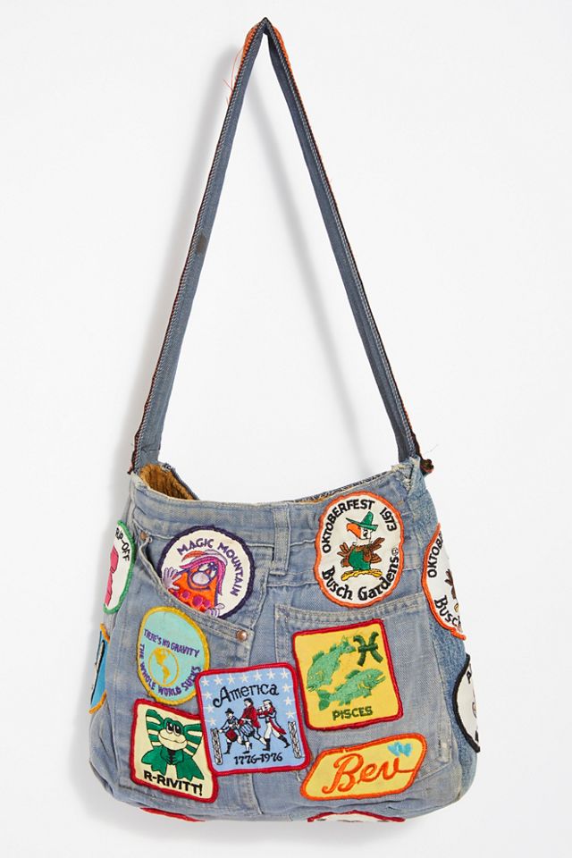 Vintage 1980s Denim Patchwork Bag | Free People