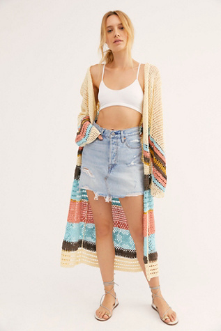 CROCHET PATTERN Cute Summer Cardigan Cropped Crochet Cardigan With Bow Ties - Et