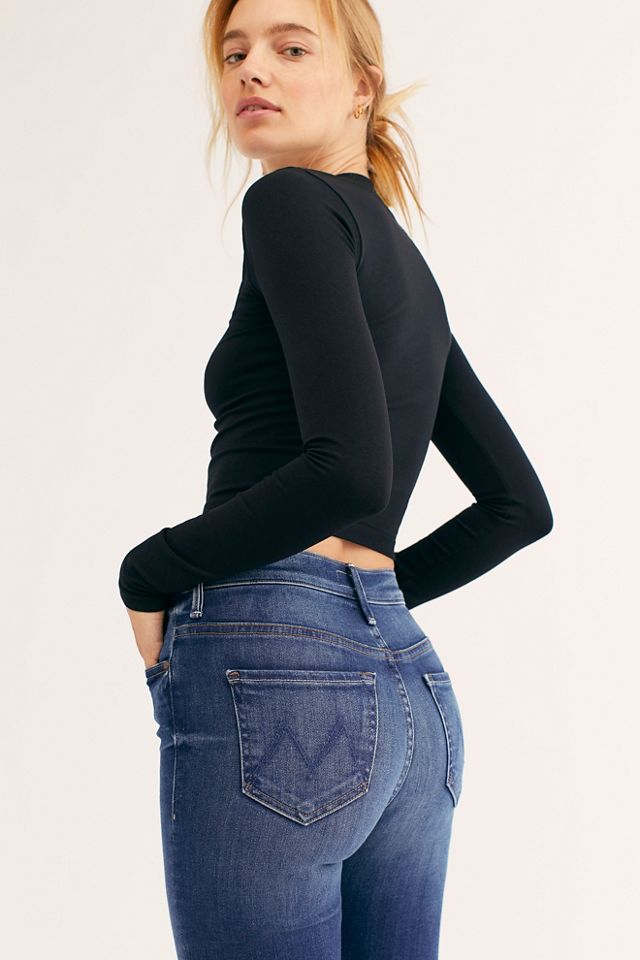 MOTHER The Insider Crop Step Fray Jeans