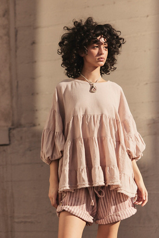 The Briana Tunic by free-est at Free People in Mushroom Bloom, Size: XS