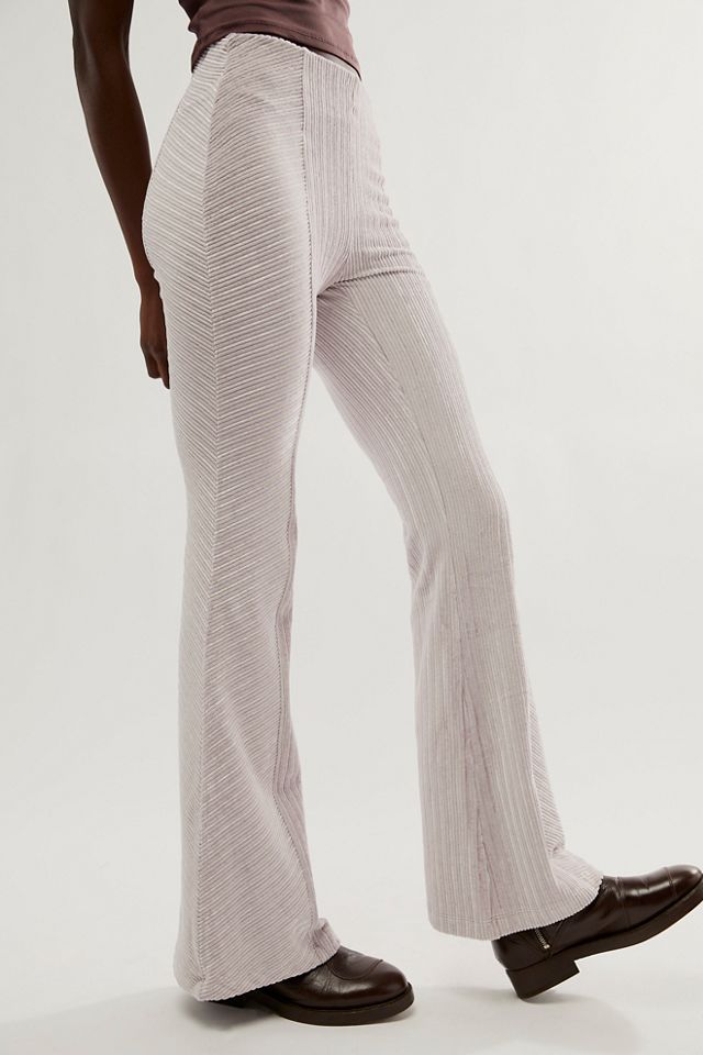 Free People Penny Pull-On Flare Pants, Size 27 - Ivory at