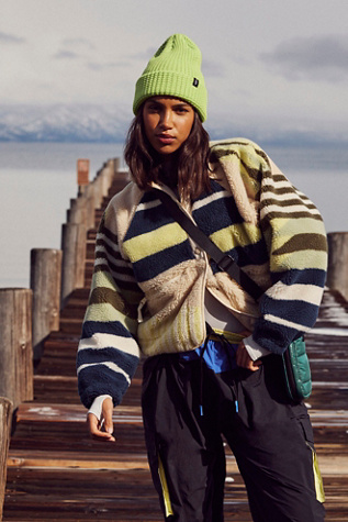 The Hit The Slopes Fleece Jacket by Free People - Puckered Up – THE SKINNY