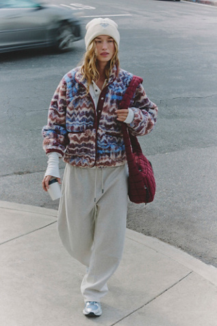 Hit The Slopes Printed Fleece Jacket