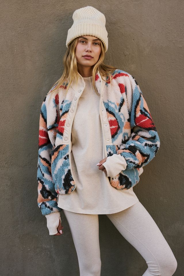 Zara FLEECE PRINTED JACKET