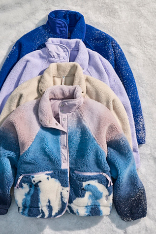 Hit The Slopes Printed Fleece Jacket