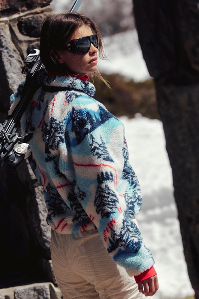 Hit The Slopes Printed Fleece Jacket #4