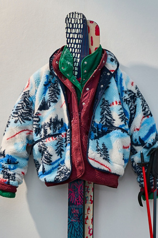 Hit The Slopes Printed Fleece Jacket